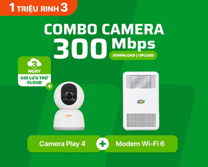 Combo Internet Wifi 6 và Camera FPT
