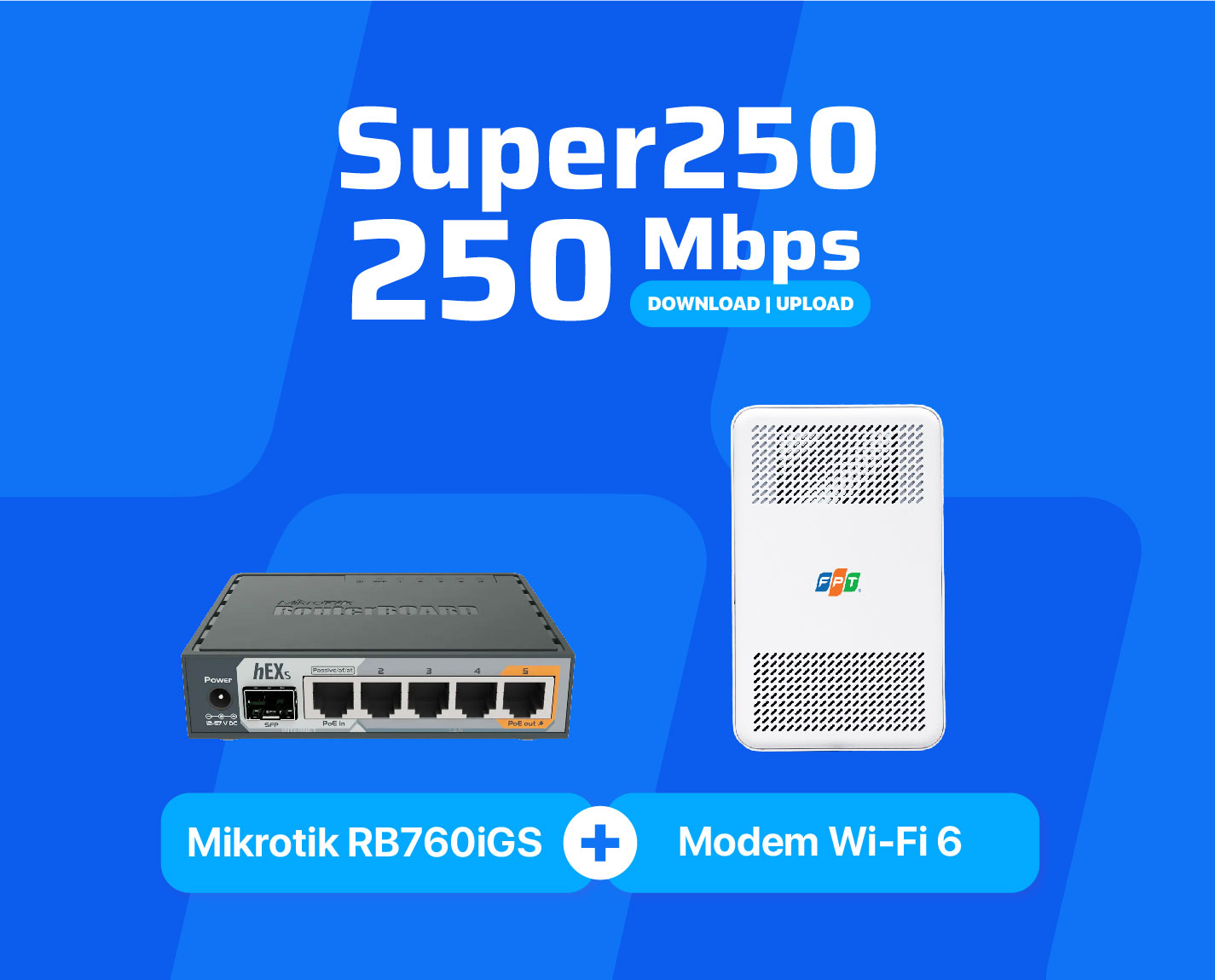 Internet Wifi 6 Doanh Nghiệp Super250 của FPT