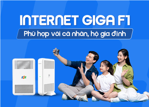 Gói Giga F1 FPT cho nhà nhiều tầng, diện tích rộng